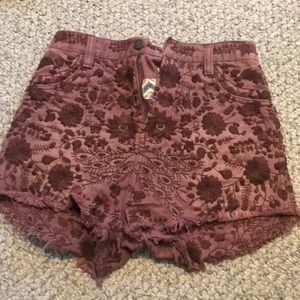 Embroidered Free People Shorts